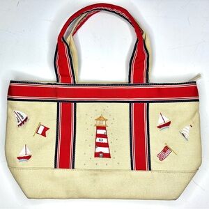 Tianni Nautical Canvas Mini Tote Bag